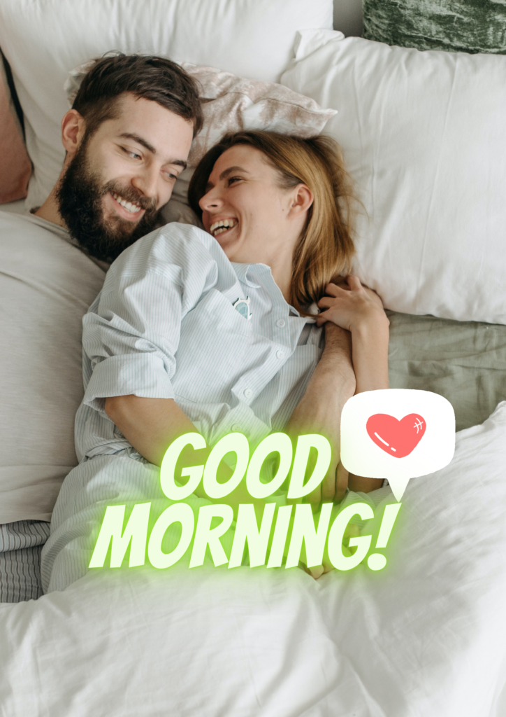 Good Morning - Couples laughing in bed
